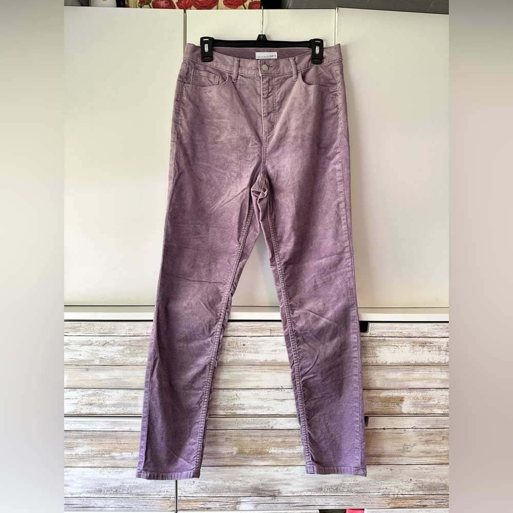 💜 LOFT Modern Skinny Jeans Lavender Size 10 (30) Colored Denim Stretch